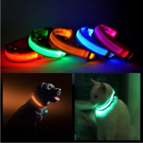 LED PET Safety Halo Style Collar (Option: GREEN-LARGE)